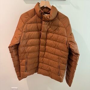 VRST Down Filled Puffer Jacket Size Small in Cocoa Brown